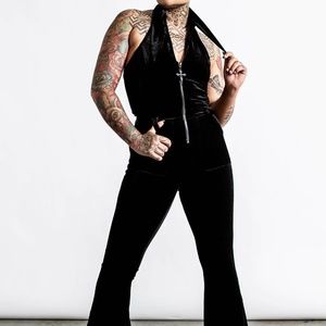 Killstar Crystal Cord Jumpsuit